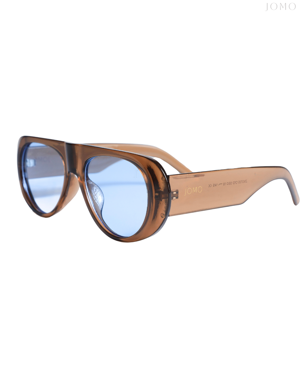 Paula — Caramel/Blue