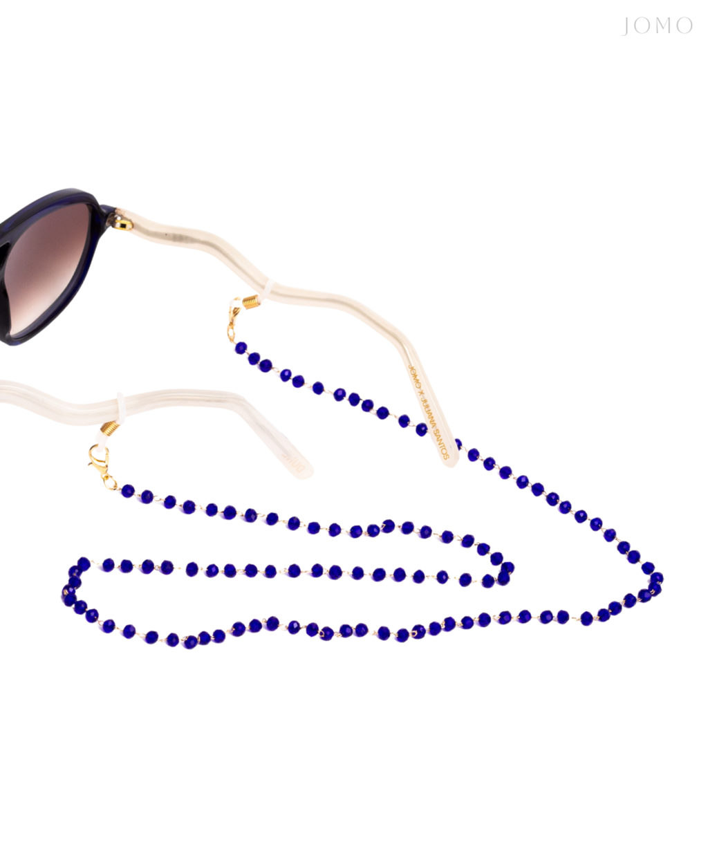 Crystal Bead Chain — Blue Navy