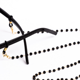 Crystal Bead Chain — Black