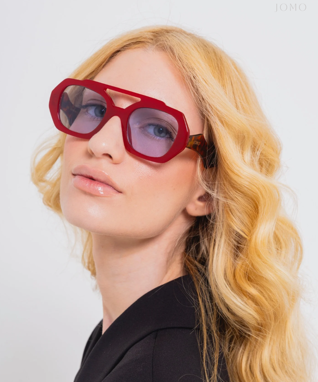 Positano — Red/Tortoise/Blue
